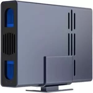 IO CREST 10Gbps 싱글 베이 USB 타입-C 인클로저(2.5인치 및 3.5인치 SATA HDD용)
