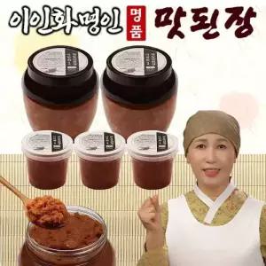 이인화 명인 명품 만능 맛된장 5통세트 맛있는 한식 전통 시골 재래식 양념 찌개 한식 된장 쌈장 막장 비빔