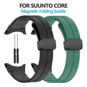 Suunto Core 스포츠 밴드 팔찌 액세서리 용 SUUNTO CORE 스마트 시계 Correa 마그네틱 버클 실리콘 스트랩