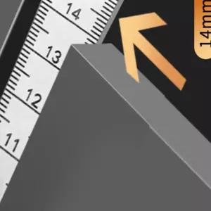 미터법 1-15mm 스테인리스 스틸 테이퍼 게이지, 간격 및 구멍에 대한 신뢰할 수 있는 Ruler Thickness 1mm