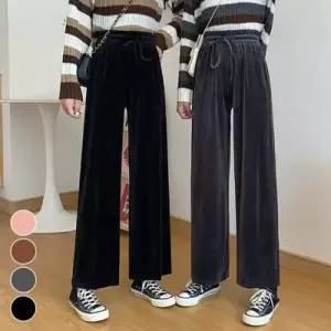 [텐바이텐][홍은]벨벳 루즈핏 밴딩팬츠 ELC9003