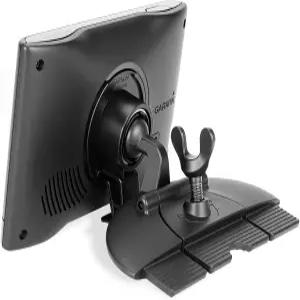 APPS2Car GPS 마운트 CD 슬롯 홀더 17mm 볼 장착 베이스 Garmin Nubi Serie 3.5-7인치 Sat Nav와 호환됨