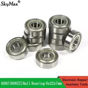 볼 베어링 608Z 608ZZ ABEC-7 깊은 홈 8x22x7mm 스케이트 보드 스쿠터 3D 프린터 부품 용 미니 탄소강