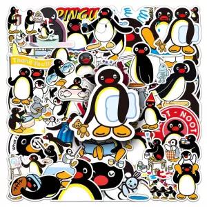 50Pcs 귀여운 Pingu 스티커 DIY Scrapbooking 전화 수하물 스케이트 보드 방수 데칼
