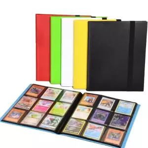 TCG 유희왕 MTG 게임 카드북용 바인더 9 포켓 트레이딩 앨범 디스플레이 360 측면 로딩 거치대