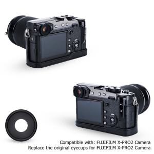 호환 2팩 키트 카메라 아이 컵 뷰 파인더 후지 필름 X-Pro2 X 프로 소프트 실리콘 고무