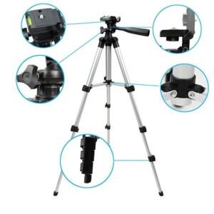 호환 삼각대 스탠드 알루미늄 카메라 홀더 높이 캐논 니콘 소니 DSLR 비디오 캠코더 350-1040mm
