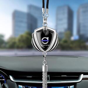 1pcs 자동차 펜던트 액세서리 인테리어 후면보기 미러 장식 엠블럼 볼보 Rdesign XC90 C30 T6 V60 V50 S80