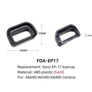 호환 ABS 플라스틱 FDA-EP17 카메라 아이컵 뷰파인더 커버 보호대 교체용 소니 A6600/A6500/A6400 액세서리