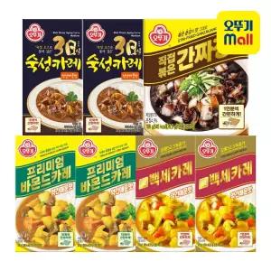 [신세계라이브단독] 오뚜기 고형카레 약간매운맛(바몬드/백세/숙성) 6개+고형짜장 1개