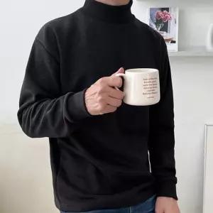 [보슈아][sado]남성 기모안감 기모면 반목폴라티 면폴리혼방 국내산 1831M