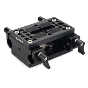 호환 MAGICRIG 카메라 치즈 플레이트 베이스 키트  듀얼 15mm 로드 레일 클램프  케이지  어깨 지지 장비