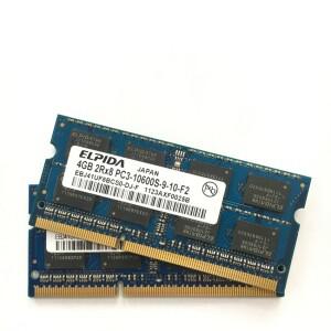 호환 ELPIDA 노트북 메모리 모듈  SODIMM RAM  DDR3 4GB  2Rx8  PC3 10600S  1333 MHZ