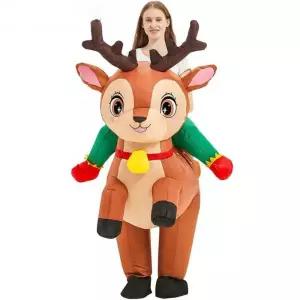 타는루돌프옷 인싸 풍선 할로윈 크리스마스 풍선옷 인형탈 산타 파티 에어슈트 옷 의상