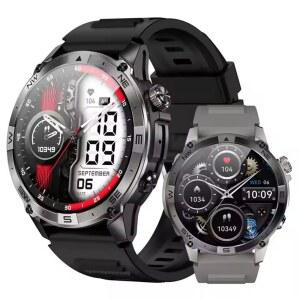 남성용 스마트 시계 HK08 Amoled 스크린 BT 야외 스포츠 고도 압력 GPS 모션 포지셔닝 나침반 Smartwatch