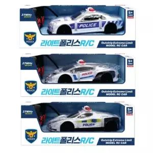 (랜덤) 라이트 폴리스 RC/RC카/자동차/완구/놀이/선물/어린이/장난감/무선/조종/아동/알씨카/미니카/조종카