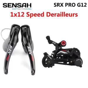 SENSAH SRX PRO 1x12 속도 도로 자전거 자갈 사이클로 크로스 그룹 세트 12s 트리거 시프터 레버 및 뒷 변