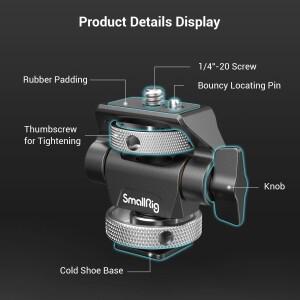 호환 SmallRig 퀵 릴리스 모니터 홀더 카메라 클램프 회전콜드 슈/ARRI/NATO 마운트 2905B 조절식