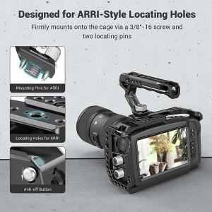 호환 SmallRig Universal Arri Dslr 카메라 케이지 마이크 슈 마운트 DIY -2165용 15mm로드 클램프 상단 핸