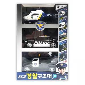 후릭션 사운드 112경찰구조대 세트/자동차/놀이/장난감/완구/경찰차/미니카/모형/어린이/유아/선물/키즈