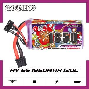 호환 RC FPV 레이싱 드론 헬리콥터 쿼드콥터용 GNB 6S 22.8V 1850mAh 120C/240C 리포 배터리