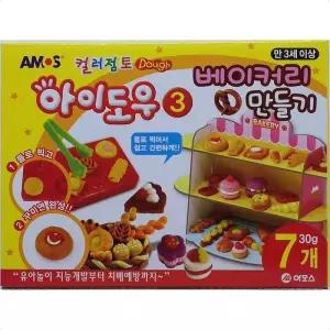 [룽스_61]미술놀이용품 베이커리만들기 아이도우3 7개30g