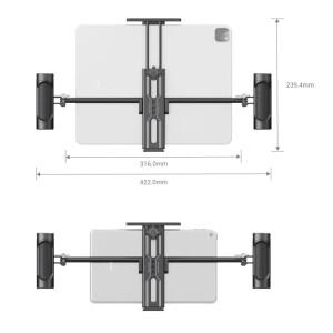 호환 SmallRig 태블릿 마운트  듀얼 핸드그립  아이패드 케이지 2929