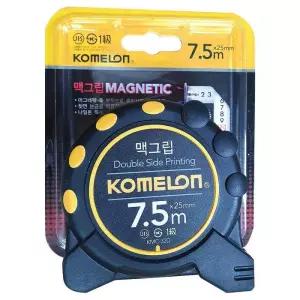 [룽스_61]맥그립 양면눈금 고정 자석줄자(7.5M)KMC-32D