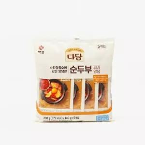 [코스트코]코스트코 다담 바지락순두부찌개 양념 140gx5_냉장