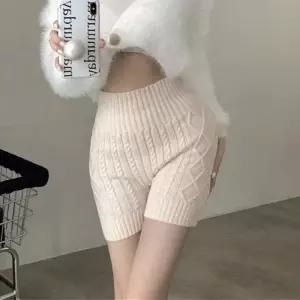 [룽스_62]보온 수면반바지 속바지 꽈배기 교복 학생 수면