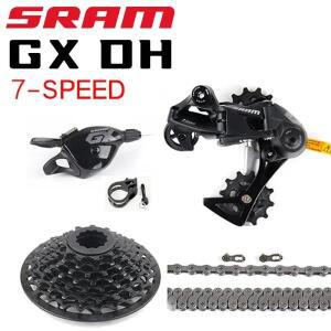 SRAM GX DH 7단 MTB 산악 자전거 그룹세트 4 부품 트리거 변속기 PG720 카세트 11-25T Pg1110 체인 미디엄