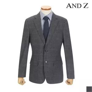 [지오지아][앤드지] 그레이 멜란지 글렌 체크 패턴 정장자켓 (BZZ3SB1107)
