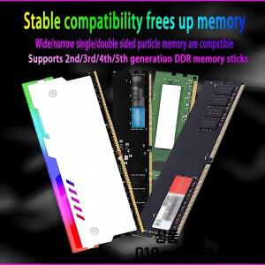 RAM 쿨러 5V 3PIN ARGB 주소 지정 가능 냉각 베스트 히트 싱크 DDR2 데스크탑 메모리용