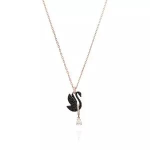 [신세계라이브쇼핑]스와로브스키 5678045 Swan 스완 블랙 목걸이!