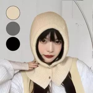 혜명몰 KN254 똑딱 니트 바라클라바 페이스워머 골프 등산 캠핑 스키 스포츠 방한넥워머 겨울바라클라바