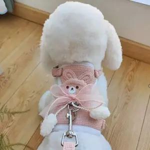 [콩심팥심]강아지 가슴줄 앞섬방지 목줄 외출용품 조끼 산책줄 애견용품