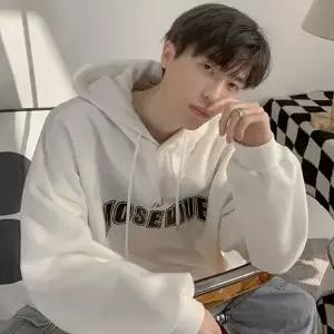흰색 후드티 남성 오버핏 맨투맨 긴팔티셔츠 가을 겨울 데일리 캐주얼