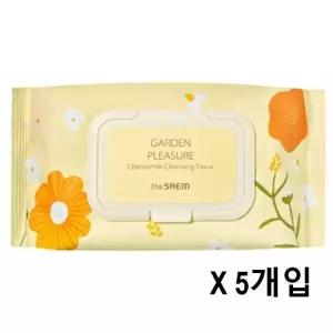 더샘 가든 플레져 캐모마일 클렌징 티슈 100매 5개입