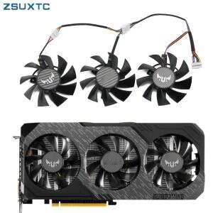 ASUS GTX 1660Ti 1660super RX 5700 XT TUF X3 OC 그래픽 냉각 팬용 75MM 7Pin FD8015U12D GTX1660