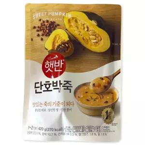 X CJ 햇반 단호박죽 420g 5개