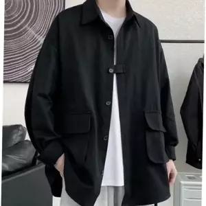 1P 남성 오버핏 셔츠자켓 4컬러 포켓 간절기 아우터