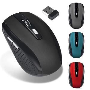PC 노트북 데스크탑 컴퓨터 마우스용 USB 수신기가 포함된 2.4GHz 무선 게임