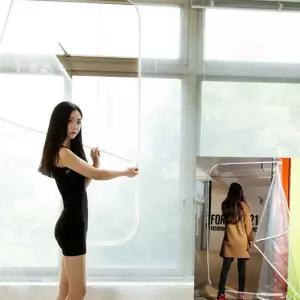베란다 냄새없는 방풍비닐커튼 창문바람막이