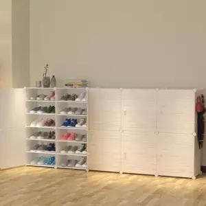 DIY 원목 무늬 도어 신발장(204x94cm)/공간/개별/사무실/학교/어린이집/유치원/학원/입주/고급/가족/대용량