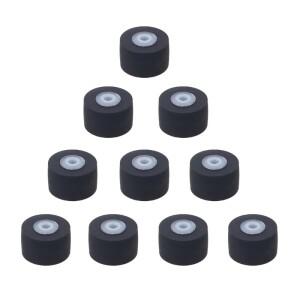 10pcs 벨트 풀리 고무 압력 레코더 카세트 데크 핀치 롤러 테이프 플레이어 휠 10mm