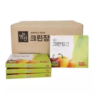 명진 위생장갑 100매 30P 주방 요리 일회용 비닐장갑 비닐장갑
