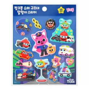 삼성 핑크퐁 구조대 말랑이 스티커(004468)