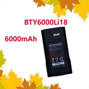 TD Tech BTY6000Li18 3.7V 6000mAh용 100% 신뢰할 수 있는 무전기 배터리