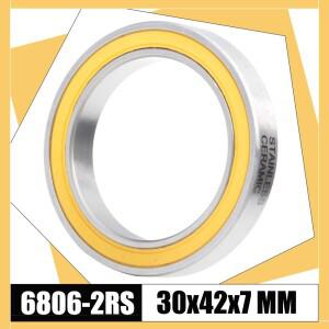자전거 BB30 브래킷 하단 세라믹 볼 베어링 ABEC-3 6806 RS 6806-2RS 30x42x7mm 1개