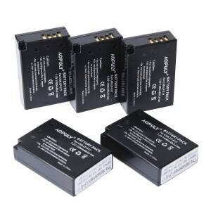 5Pcs 카메라 배터리 팩 1300mAh LP-E17 LP bateria for Canon EOS M3 M5 750D T6i T6s 8000D Kiss X8i